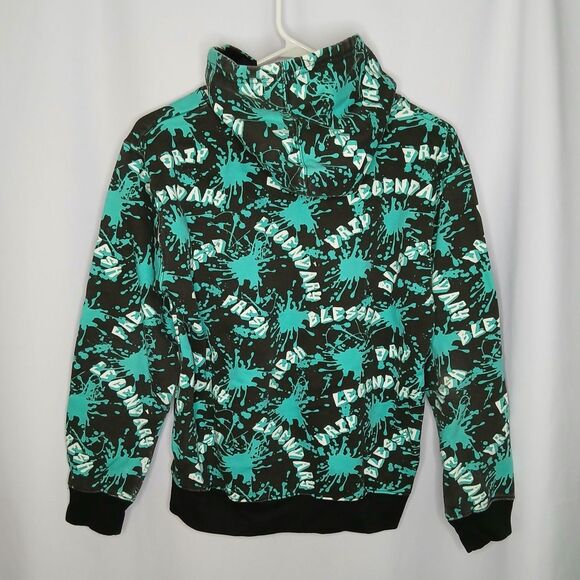 Eighty Eight Boys Fleece Hoodie Sweatshirt Retro 80s Cotton Blend Pocket sz: Lg - Picture 2 of 5